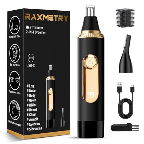 Nose Ear Face Hair Trimmer for Men and Women Waterproof USB Rechargeable