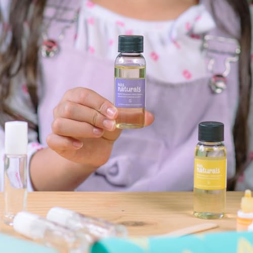 Lava Lip Gloss Kit with Organic Oils - Make 6 Natural Flavored Lip Glosses - DIY Beauty Gift for Girls
