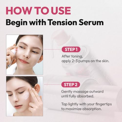 Korean Collagen Face Serum with Red Ginseng & Peptides - Anti-Aging & Firming, 1.01 fl oz