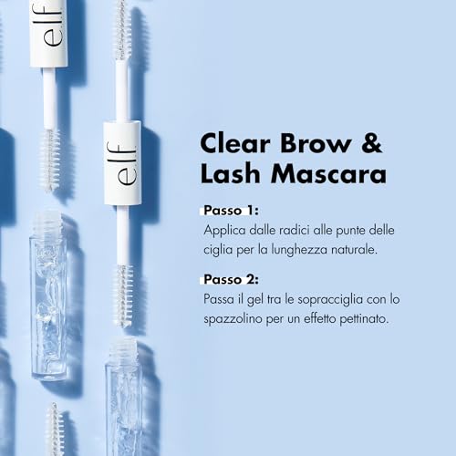 e.l.f. Clear Brow Lash Mascara Clear 4 fl. oz., Crystal, 0.08 Fl Oz