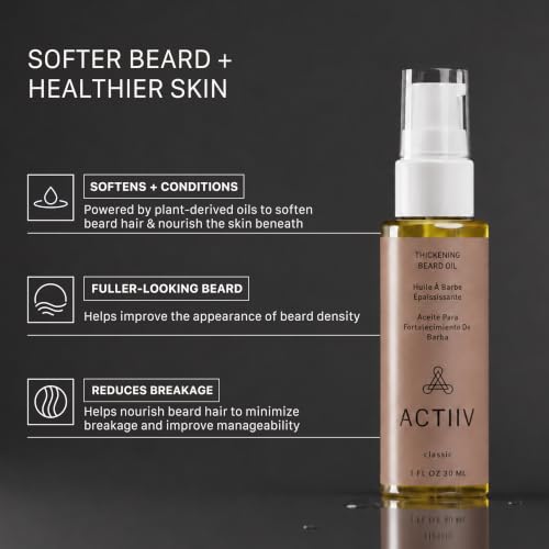 Densifying Beard Oil 30mL - Classic Scent for Fuller, Softer Beard