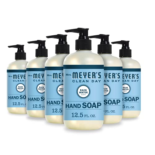Mrs. Meyer’s Clean Day Liquid Hand Soap Rain Water 12.5 fl oz, Pack of 6