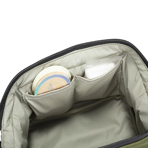Travel Toiletry Bag Organizer for Men & Women with Multiple Compartments - Dark Chocolate