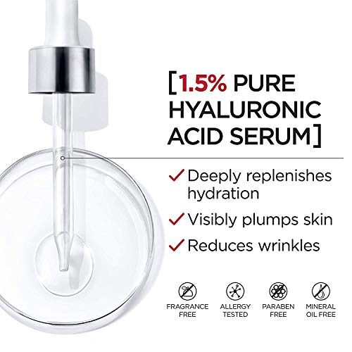 L'Oreal Paris Anti-Aging Face Serums Kit, Revitalift Derm Intensives Serums, Pure Hyaluronic Acid Serum and Pure Glycolic Acid Serum