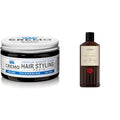 Cremo Premium Barber Grade Hair Styling Thickening Paste, High Hold, Low Shine, 4 Oz & Rich-Lathering Italian Bergamot Body Wash for Men, Notes of Italian Bergamot, Neroli Blossom