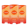 Lume Whole Body Deodorant Stick 2.6 oz Pack of 3 - Clean Tangerine Scent