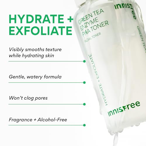 Innisfree Green Tea Enzyme PHA Toner 5.07oz Hydrating Korean Exfoliating Essence