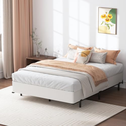 SHLAND King Size 9 Inch Metal Box Spring Bed Foundation - Reinforced Support