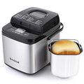 Stainless Steel Compact Bread Maker Machine 1.5 lb, 19 Programs, Carrying Handle