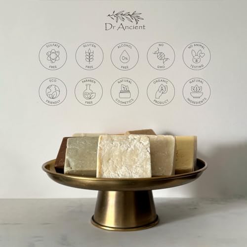 Dr.Ancient Donkey Milk Soap Bar Organic Natural Traditional Handmade Antique - Anti Ageing, Moisturizer - Absolutely No Chemicals! Pure Natural Soaps! 5 Ounce (Pack of 4)