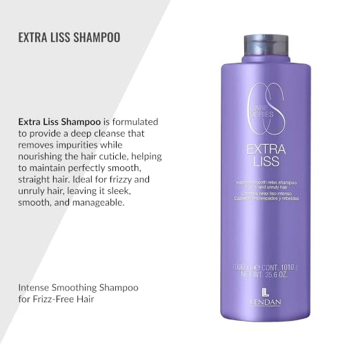 Extra Liss Shampoo for Straight Hair 1000ml - Frizz Control & Nourishment