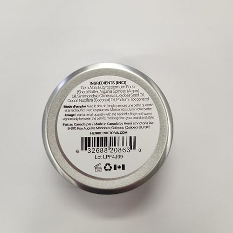Beard Balm For Men - Moisturizing, Non-Greasy Beard Softener, Soothes Beard and Skin, Prevents Dryness, Flaking, Dandruff, Skin Irritation, Ingrown Hairs, Handmade Beard Balm - La Poire Fran?aise 56g