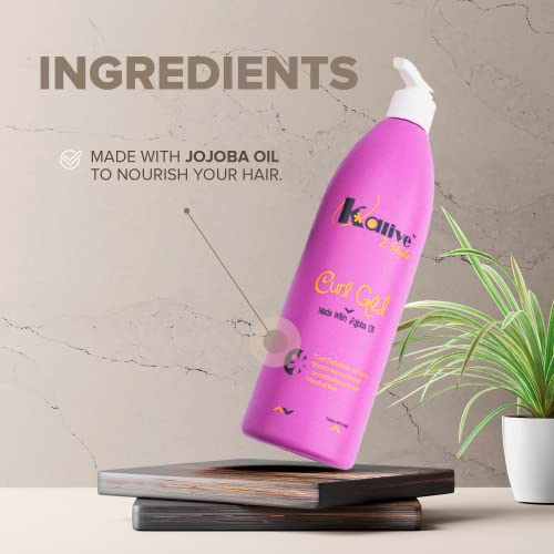 Curl Gel for All Hair Types - Defines & Controls Frizz, 16 oz