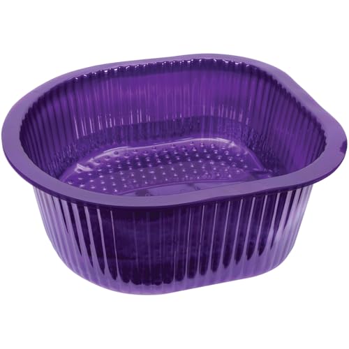 ForPro Universal Pedi Bath Liners - 50% THICKER - Fit Footsie Bath Plus Foot Bath, Disposable Pedicure Foot Tub Liners for Foot Spa Basins & Foot Bath Soaks, Purple, 50-Count