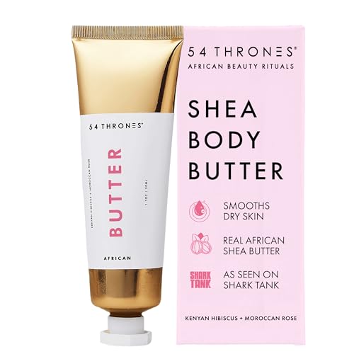 54 Thrones African Shea Body Butter for Dry Skin, Nourishing & Fast-Absorbing