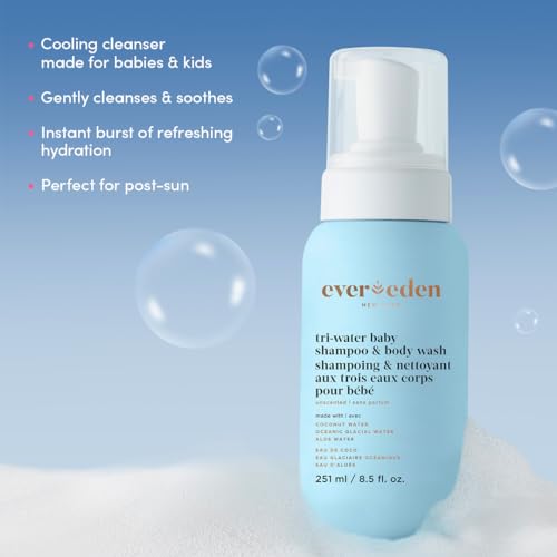 Tri-Water Baby Shampoo & Body Wash 2-in-1 Gentle & Nourishing for Sensitive Skin