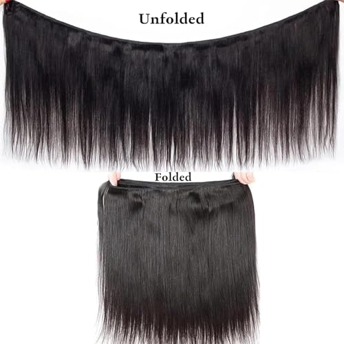 8 10 12 Inch Straight Human Hair Extensions Bundle - Unprocessed Brazilian Virgin Hair