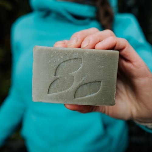 Cold-Process Clay Soap Bar with Peppermint & Lavender 4oz Pack of 2 - Alaska Glacial Essentials