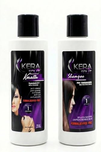 Formaldehyde-Free Hair Smoothing Kit for Frizz Control & Deep Repair - 8oz