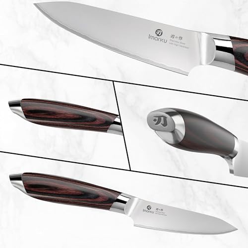 Reddish-Brown Paring Knife 3.75 Inch - Japanese High Carbon Stainless Steel
