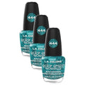 L.A. COLORS Color Craze Nail Polish, Treasure Island CNP444 (Pack of 3)