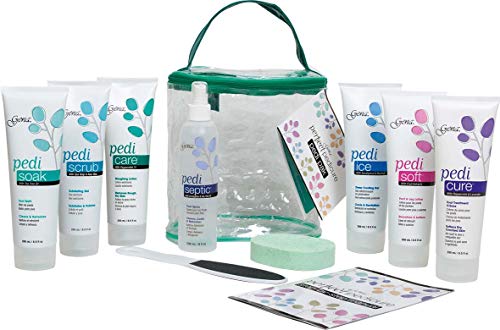 Gena Pedi Pak Intro Kit - 7-Piece At Home Pedicure & Foot Care Set
