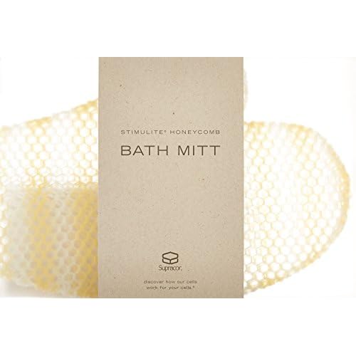 Unisex SUPRACOR Stimulite Bath Mitt (Gold/White)