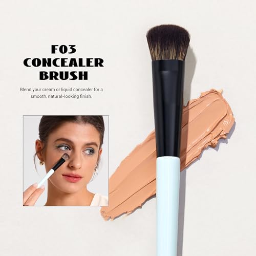 Jessup Double Sided Makeup Brushes Set T502 Bundled with Makeup Sponge Set SP013