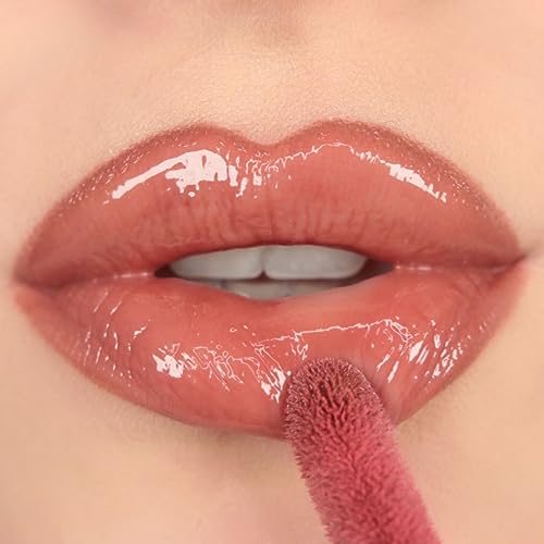 Revolution, Pout Bomb Plumping Lip Gloss, High Shine, Rich Glossy Pigment, Infused with Vitamin E, Cookie Deep Nude, 0.15 fl oz (Pack of 2)