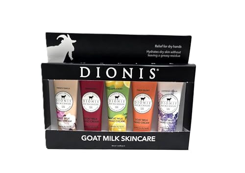 Dionis Hand Cream Gift Set – 5 Travel-Size Fragrances (French Vanilla, Lemon Burst, Peach Delight, Lavender Vanilla, Berrylicious)