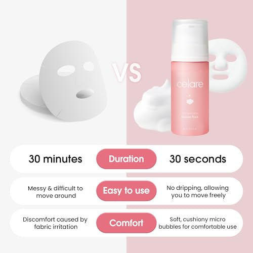 Celare Collagen Glow Bubble Pack | 30s Bubble-to-Glow Firming Serum | PDRN + 700,000 ppm Low-Molecular Collagen Water | Peptide & Protein Complex for Firmer, Radiant Skin | 95 ml / 3.21 fl. oz.