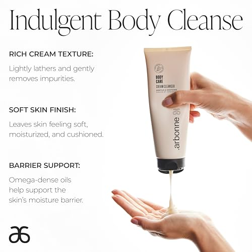 BodyCare Cream Cleanser ? Luxurious Moisturizing Body Wash with Botanical Oils, Oat Kernel Extract, Aloe, and Shea Butter for Soft, Radiant Skin, 8 oz / 237 ml, by Arbonne