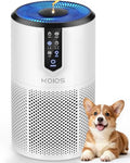 KOIOS White Air Purifier for Bedroom & Home - 1300 sq ft H13 HEPA Filter