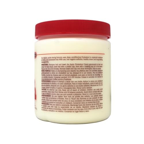 Queen Helene Cholesterol Hair Conditioning Cream, 15 Oz (Pack of 6) (Packaging May Vary)