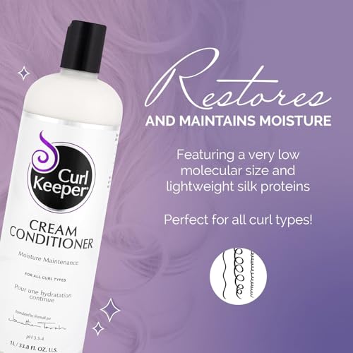 Curl Keeper Moisturizing Hair Conditioner for Curly Hair 33.8 Fl Oz