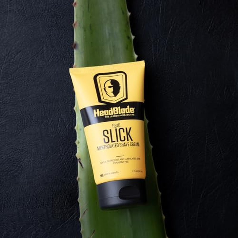 HeadBlade HeadSlick Shave Cream 5 oz for Smooth Head shaving for Bald Men, Helps with Irritation, Redness, & Razor Burn