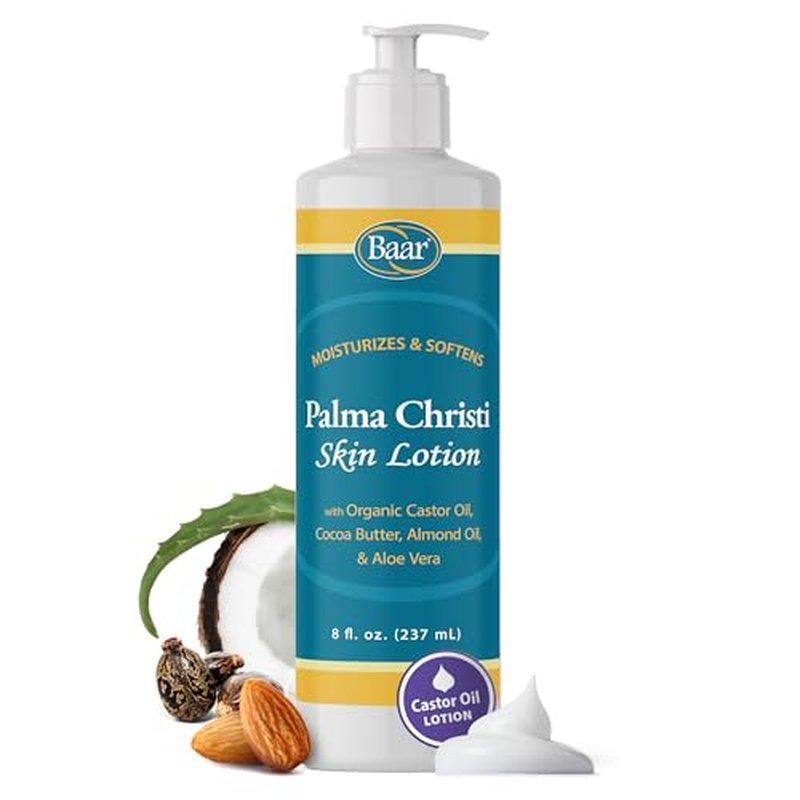Baar Palma Christi Skin Lotion - Castor Oil, Cocoa Butter, & Aloe Vera, 8 fl. oz.