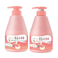 Peach Milk Body Wash & Lotion Set - Hydrating Korean Skincare Duo, Paraben-Free, 19.75 Oz Each - Variation: Peach