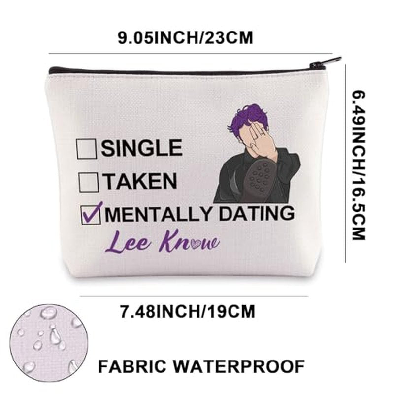 JNIAP Stay Lee Makeup Bag Lee Leebit Gifts Single Taken Mentally Dating With Lee Gifts Stay Member Gifts (WITH LEE mb)