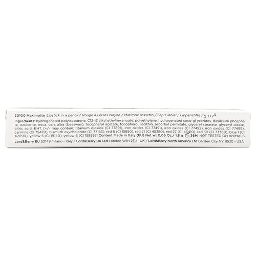Lord & Berry MaximaTte Crayon Lipstick Spicy 0.07oz - Matte Lip Color & Liner