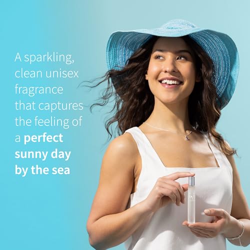 Unisex Roll-On Perfume - Fresh Citrus & Marine Scent, 0.27 Fl Oz