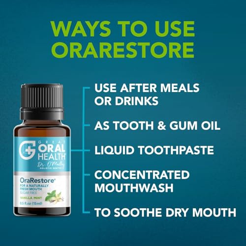 Great Oral Health OraRestore Bad Breath & Dry Mouth Oral Rinse 2 Pack (15ml Each)