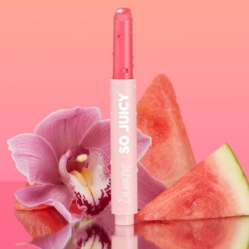 ColourPop So Juicy Plumping Lip Gloss Balm - Hydrating Lip Gloss & Balm Hybrid with Peptides - Non-Sticky Formula - Visibly Plumps Lips & Delivers Buildable Color - Passenger Princess (0.07 oz)
