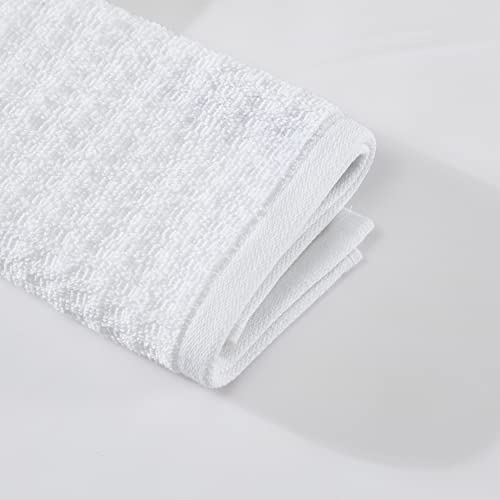 Northern Pacific White Cotton Washcloth Set - 12 Pack, 13 x 13 Inches