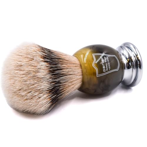 Parker 100% Silvertip Badger Shaving Brush with Faux Horn Handle
