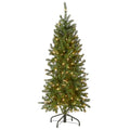 4.5ft Pre-Lit Artificial Kingswood Fir Christmas Tree with Lights & Stand