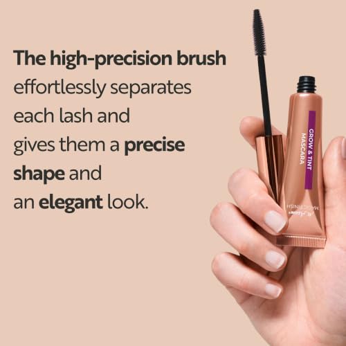 Black Grow & Tint Mascara with Lash Serum - Long, Voluminous Lashes