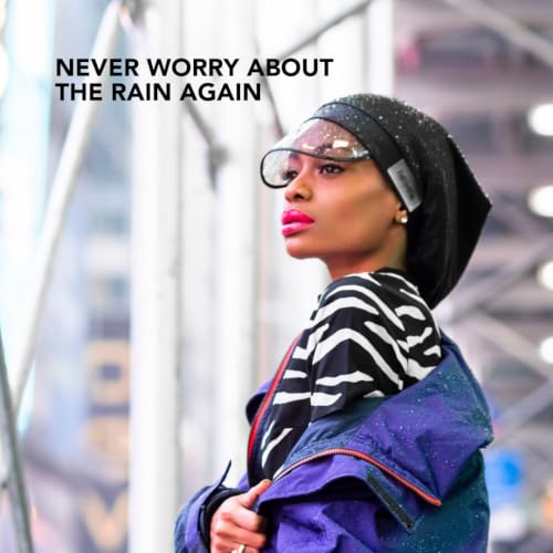 Hairbrella Satin-Lined Waterproof Rain Hat - Cranberry / Classic