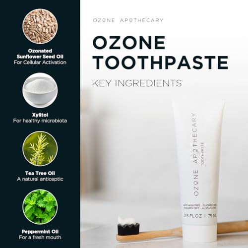 Ozone Oil Toothpaste Natural Fluoride-Free Oral Care for Healthy Gums & Teeth