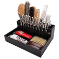 Barber Storage Box,Hairdressing Tool Holder, Multifunctional Detachable Large Storage Box, Shear Holder PU Leather Salon Scissors Holder, Hair Cutting Tools Storage Case for Barber Accessories(Small)